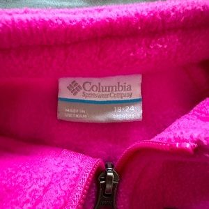 Columbia fleece zip up sweater for toddlers size 18 months-24 months.